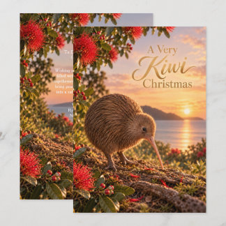 Cartão De Festividades Um Natal Muito Kiwi