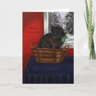 Cartão De Festividades Um Natal nevado morno