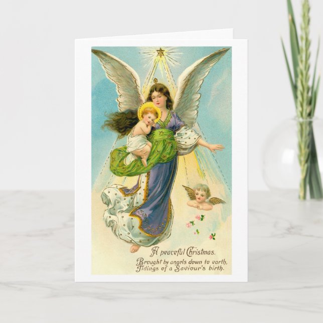 Cartão De Festividades Um Natal pacífico (Frente)