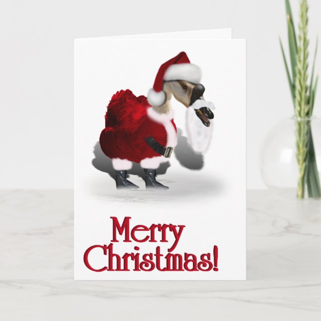 Cartão De Festividades Um Natal Web Foot (Frente)