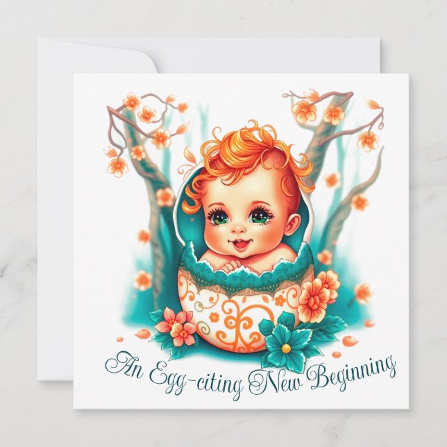 Cartão De Festividades Um Novo Começo Extraordinário (Frente)