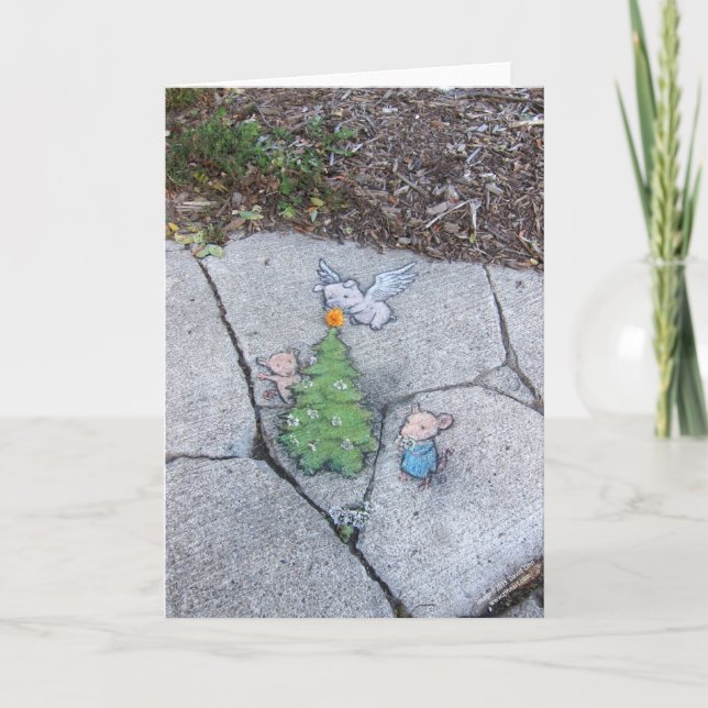 Cartão De Festividades um pouco de animação de férias (Frente)