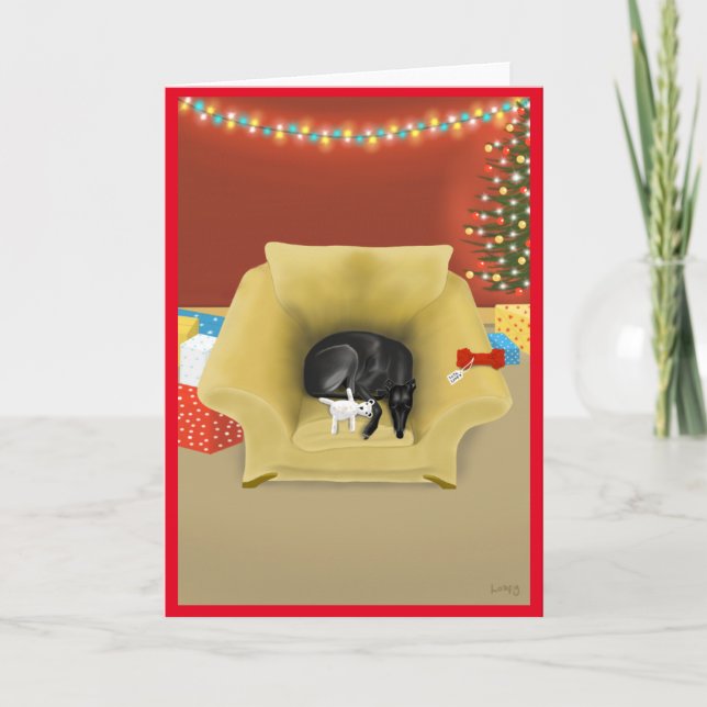 Cartão De Festividades Um presente espera (Frente)