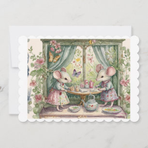 Cartão De Festividades Um ratinho.