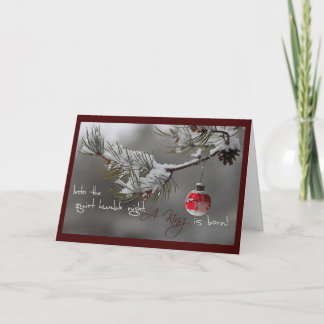 Cartão De Festividades Um rei é nascido