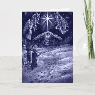 Cartão De Festividades Um salvador é Nascer!