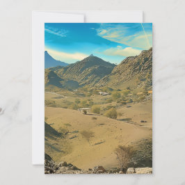 Cartão De Festividades Um vale do deserto sereno