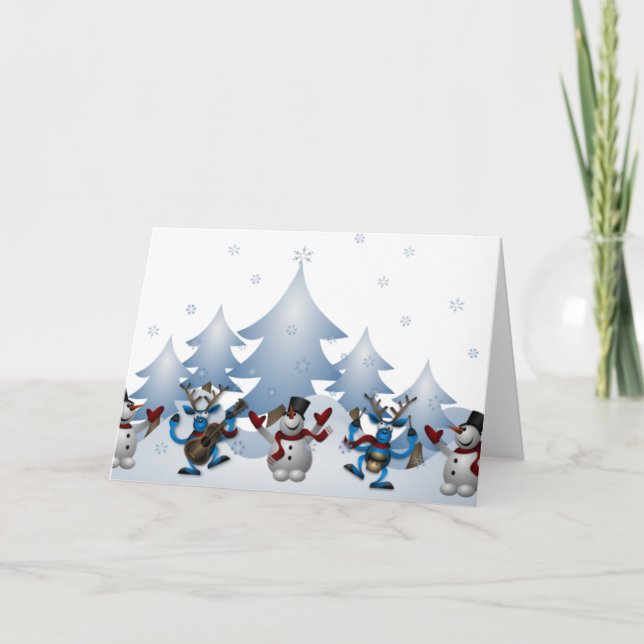 Cartão De Festividades Uma Celebração Musical do Natal (Frente)