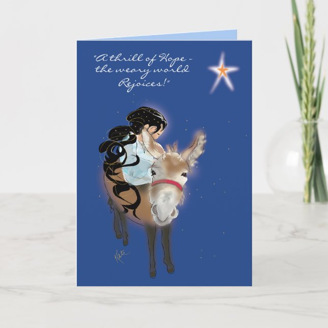 Cartão De Festividades Uma emoção da Esperança (Frente)