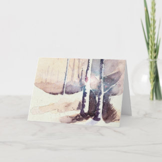 Cartão De Festividades Uma estação mágica