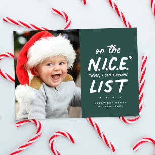 Cartão De Festividades Uma foto engraçada e engraçada, verde, Natal