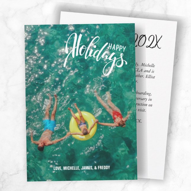 Cartão De Festividades Uma Foto Simples com Saudação Escrita (Criador carregado)