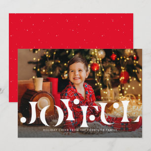 Cartão De Festividades Uma foto simples e alegre em vermelho