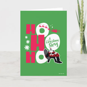 Cartão De Festividades Uma História de Natal   Ho Ho Ho