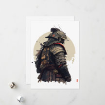 Uma ilustração detalhada de samurai