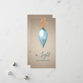 Cartão De Festividades Uma Luz Acendeu | Natal Personalizado para Aquarel