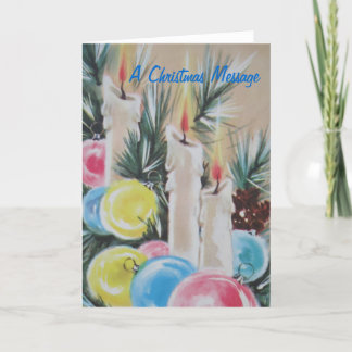 Cartão De Festividades Uma mensagem do Natal