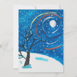 Cartão De Festividades Uma noite de inverno