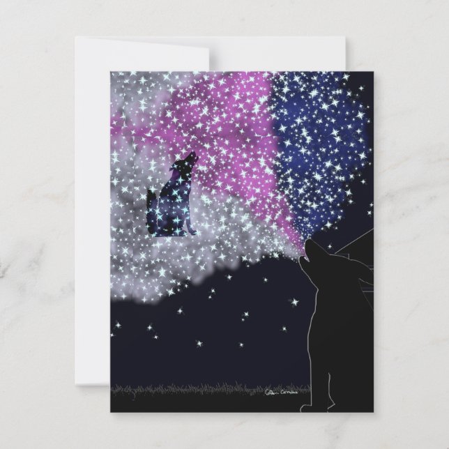 Cartão De Festividades Uma noite de verão com Sirius (Frente)