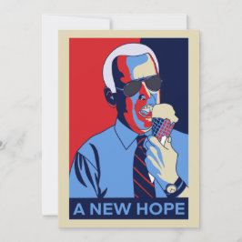 Cartão De Festividades Uma nova ilustração do Sorvete Joe Biden
