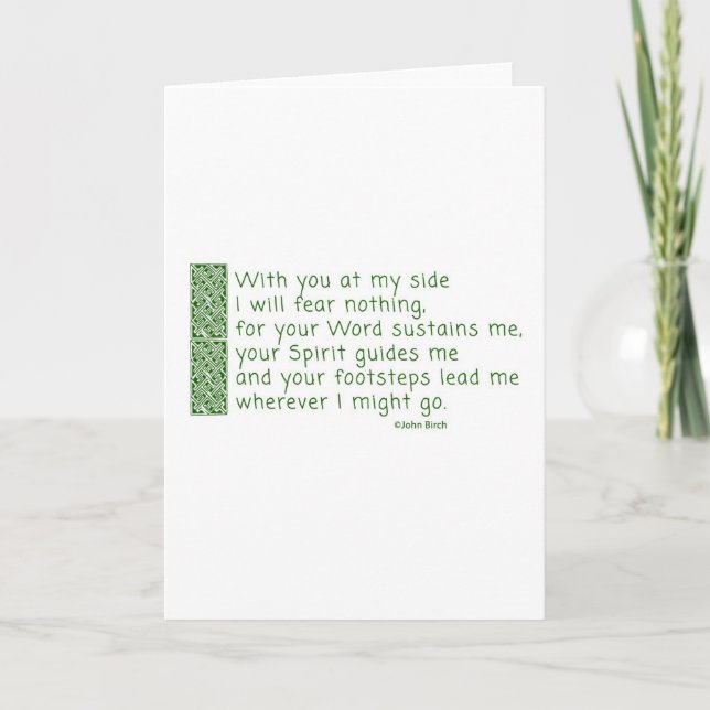 Cartão De Festividades Uma oração da acção de graças (Frente)