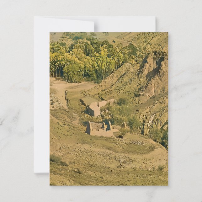 Cartão De Festividades Uma paisagem rural (Frente)