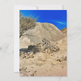 Cartão De Festividades Uma paisagem seca e árida