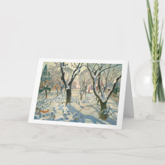 Cartão De Festividades Uma Raposa de Natal!