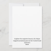 Uma robusta passagem de montanha nos EAU.