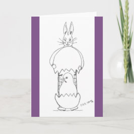 Cartão De Festividades Uma Surpresa Páscoa