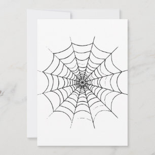 Cartão De Festividades Uma Teia de Aranha Simples