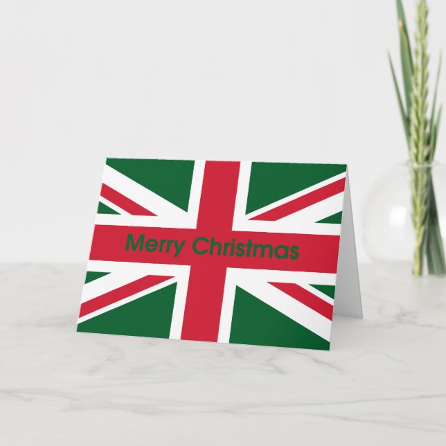 Cartão De Festividades Union Jack (Frente)