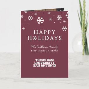 Cartão De Festividades Universidade do Texas A&M - San Antonio