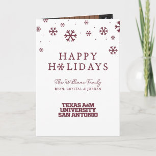 Cartão De Festividades Universidade do Texas A&M - San Antonio