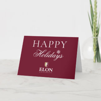 Cartão De Festividades Universidade Elon