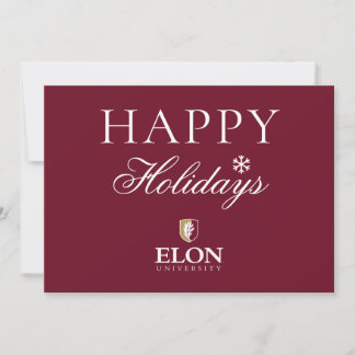Cartão De Festividades Universidade Elon