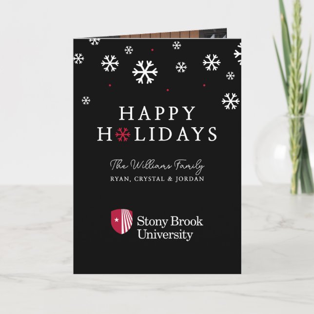 Cartão De Festividades Universidade Stony Brook | Marca nominativa (Frente)