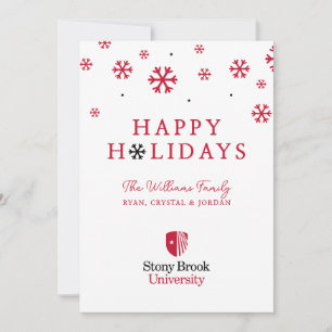 Cartão De Festividades Universidade Stony Brook   Wordmark