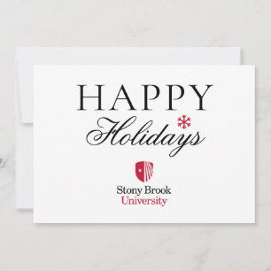 Cartão De Festividades Universidade Stony Brook   Wordmark