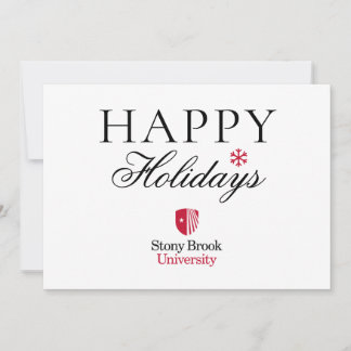 Cartão De Festividades Universidade Stony Brook | Wordmark