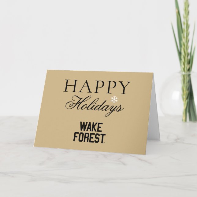 Cartão De Festividades Universidade Wake Forest | Wake Forest (Frente)