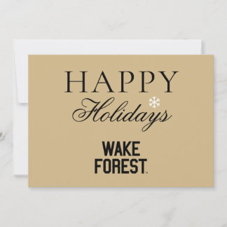 Cartão De Festividades Universidade Wake Forest | Wake Forest