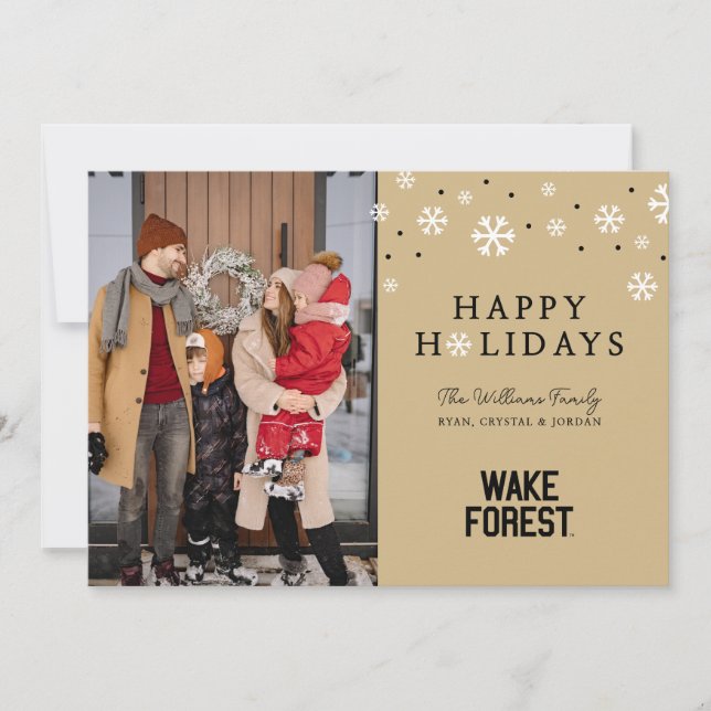 Cartão De Festividades Universidade Wake Forest | Wake Forest (Frente)