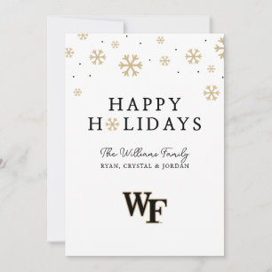 Cartão De Festividades Universidade Wake Forest   WF