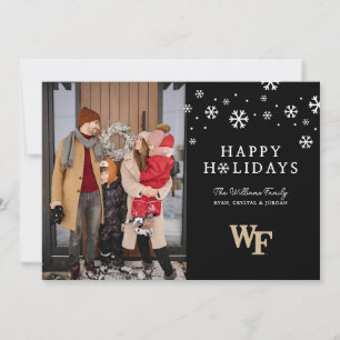 Cartão De Festividades Universidade Wake Forest   WF
