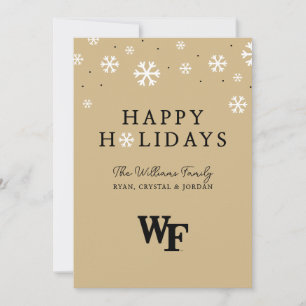 Cartão De Festividades Universidade Wake Forest   WF