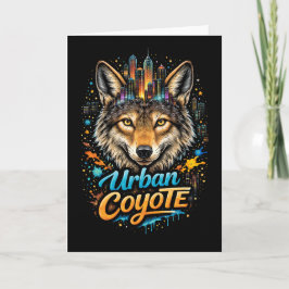 Cartão De Festividades Urban Coyote