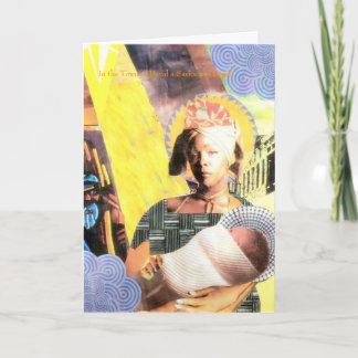 Cartão De Festividades UrbanMadonna, Na cidade de Davi um Salvador foi...