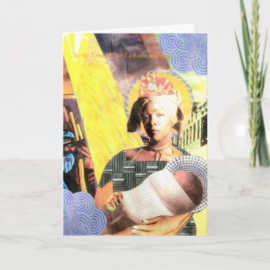 Cartão De Festividades UrbanMadonna, na cidade de David, um Salvador era.