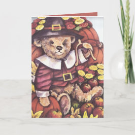 Cartão De Festividades Urso de ursinho do peregrino